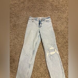 Abercrombie & Fitch High Rise Light Blue Jeans